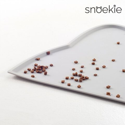 snoekie Rutschfeste Silikon-Futtermatte – 46.5×25.8 cm, Katzenform, Wasserdicht, Leicht zu Reinigen