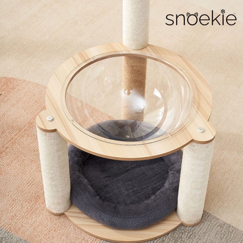 snoekie Kompaktes 2-Ebenen-Design mit Acryl-Korb und Kuschelbett