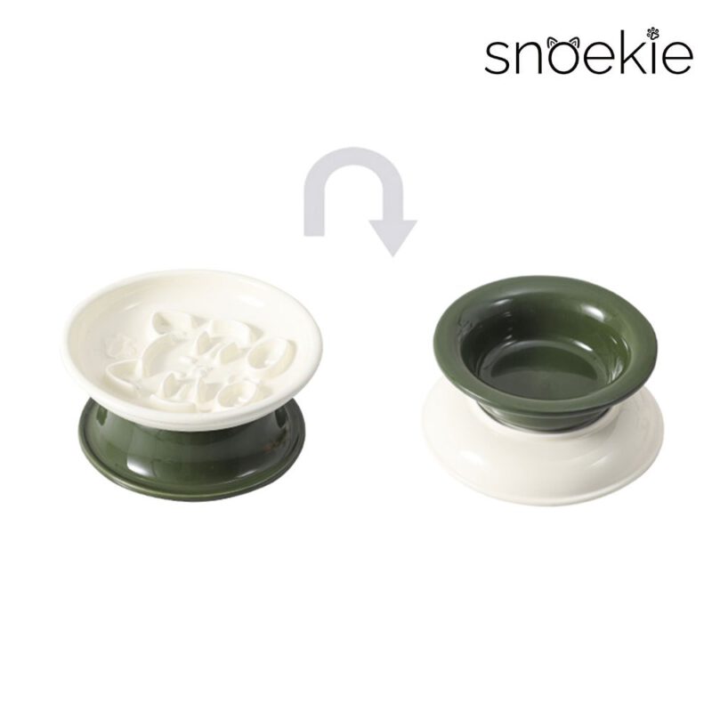 0a32104e-f861-411d-838a-836b1d03efba_1000x1000.jpeg.format.jpg snoekie Erhöhter Anti-Schling Napf aus Porzellan – 17×17×8 cm, Hochtemperaturgebrannt, Spülmaschinenfest, Buntes Design