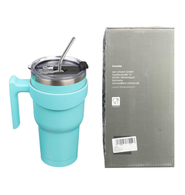 Snoekie Reise-Thermosbecher 900ml hell blau – Bild 5