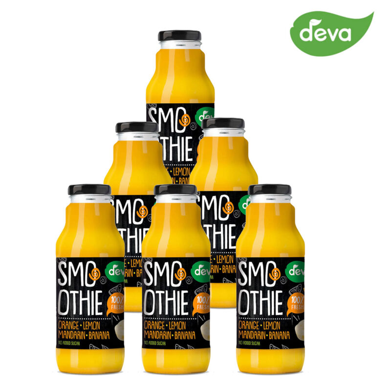 1001mango-6 Deva Frucht-Smoothie Banane, Mango, Orange & Apfel – Ohne Zuckerzusatz¹ – Ungekühlt haltbar –Für Kinder ab 3 Jahren- Glutenfrei & Vegan – 300 ml
