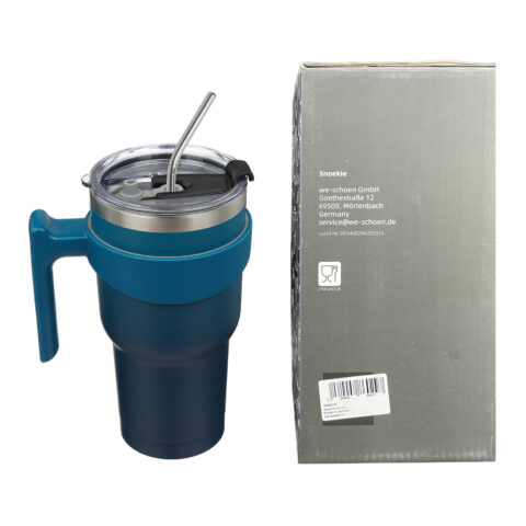 12 Snoekie Reise-Thermosbecher 900ml dunkel blau