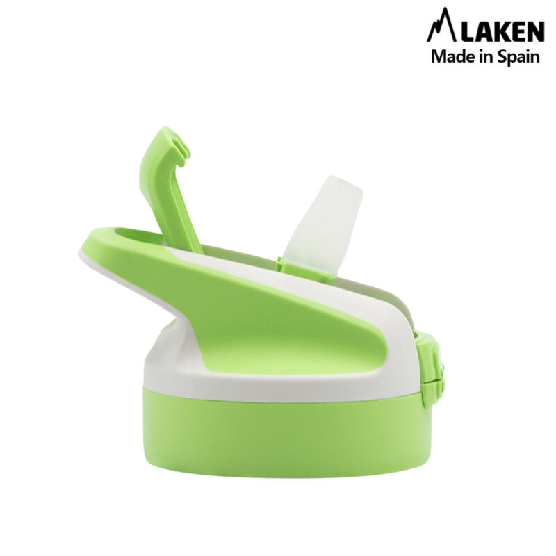 Laken Tritan Trinkflasche 450 ml – Kinderflasche mit Sicherheitsverschluss und Klappdeckel – Auslaufsicher SUMMIT GAIA
