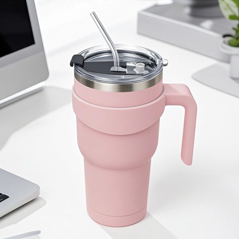 Snoekie Thermobecher 900 ml – Edelstahl-Trinkflasche groß & Fahsy Wärmflasche mit flauschigem Plüschbezug
