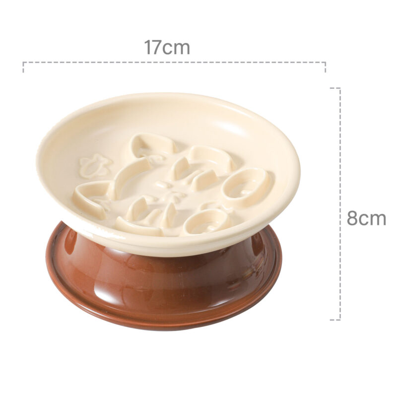 1ba83c9b-60d6-41c5-a5a6-5e673e8aa476_2000x2000.jpeg.format.jpg snoekie Erhöhter Anti-Schling Napf aus Porzellan – 17×17×8 cm, Hochtemperaturgebrannt, Spülmaschinenfest, Buntes Design