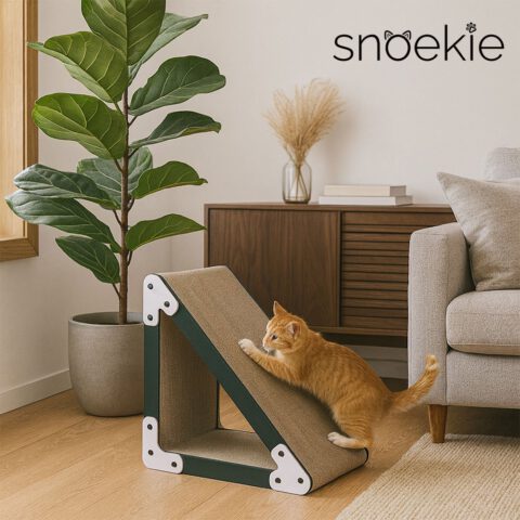 Snoekie Gleichschenkliges Dreieck-Kratzbrett - Stilvoller Kratzspaß für Ihre Katze