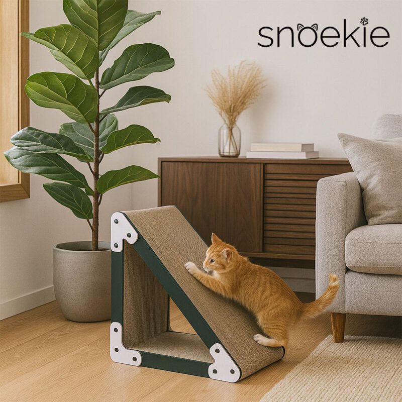 Snoekie Gleichschenkliges Dreieck-Kratzbrett - Stilvoller Kratzspaß für Ihre Katze