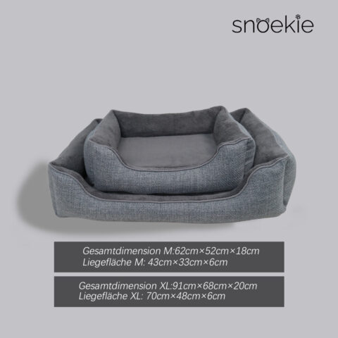 2 Snoekie Orthopädisches Haustierbett Gaia