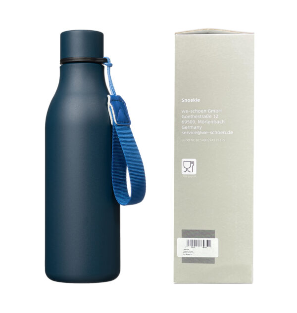 Snoekie Thermosflasche 530ml dunkel blau – Bild 3