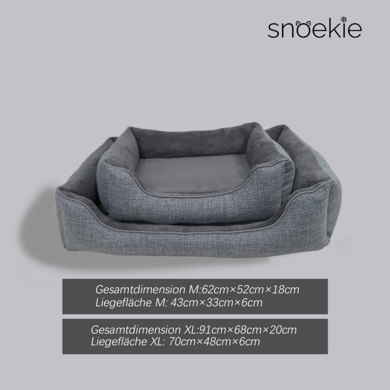 2 Snoekie Orthopädisches Haustierbett Gaia