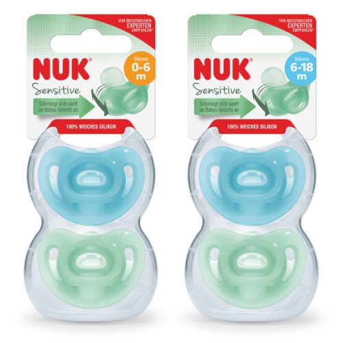 01e9c0e2-a7f6-42a7-9400-a16b1429fa85 Schnuller Sensitive Schnuller 0–6 Monate +  6-18 Monate