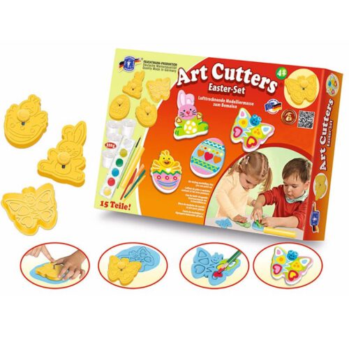 0d62f190-0b08-4833-bc0f-0ee22cdce027 Knete FEUCHTMANN Easter-Set mit Relief Ausstechförmchen Basteln Kneten