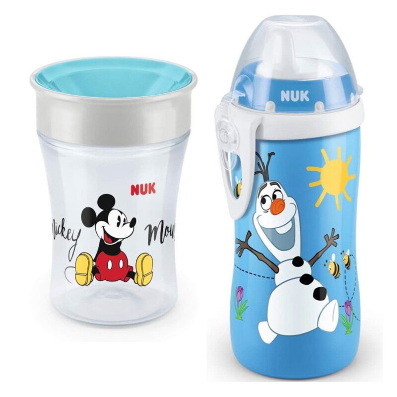 Trinklernbecher NUK Mickey Mouse Magic Cup + NUK Junior Cup Olaf