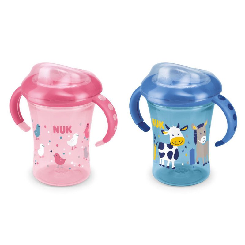 Trinklernbecher NUK Easy Learning Starter Cup 200ml rosa + blau SET