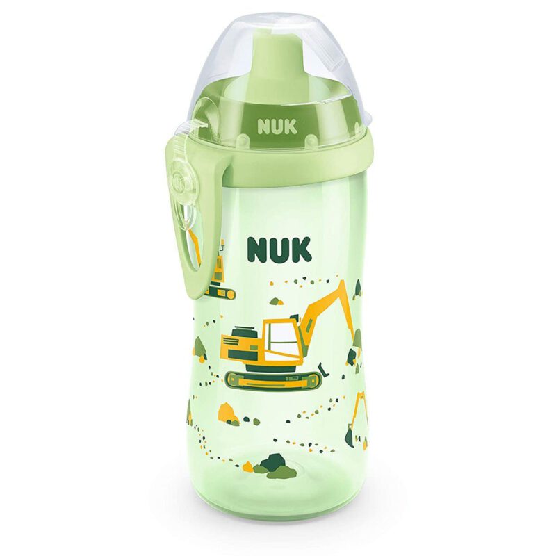 NUK Flexi Cup Trinklernflasche mit Trinkhalm, 300ml