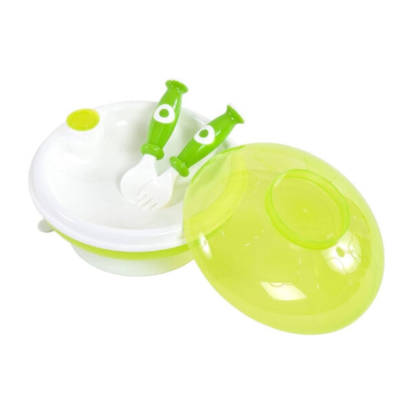 Kindergeschirr-Set Bieco 3-tlg. Warmhalte-Teller Kindergeschirr Set inkl. Löffel/Gabel