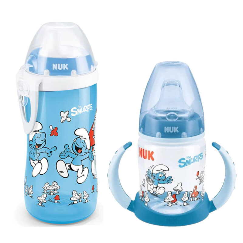 NUK Babyflasche Schlümpfe Set Babyflasche 300ml