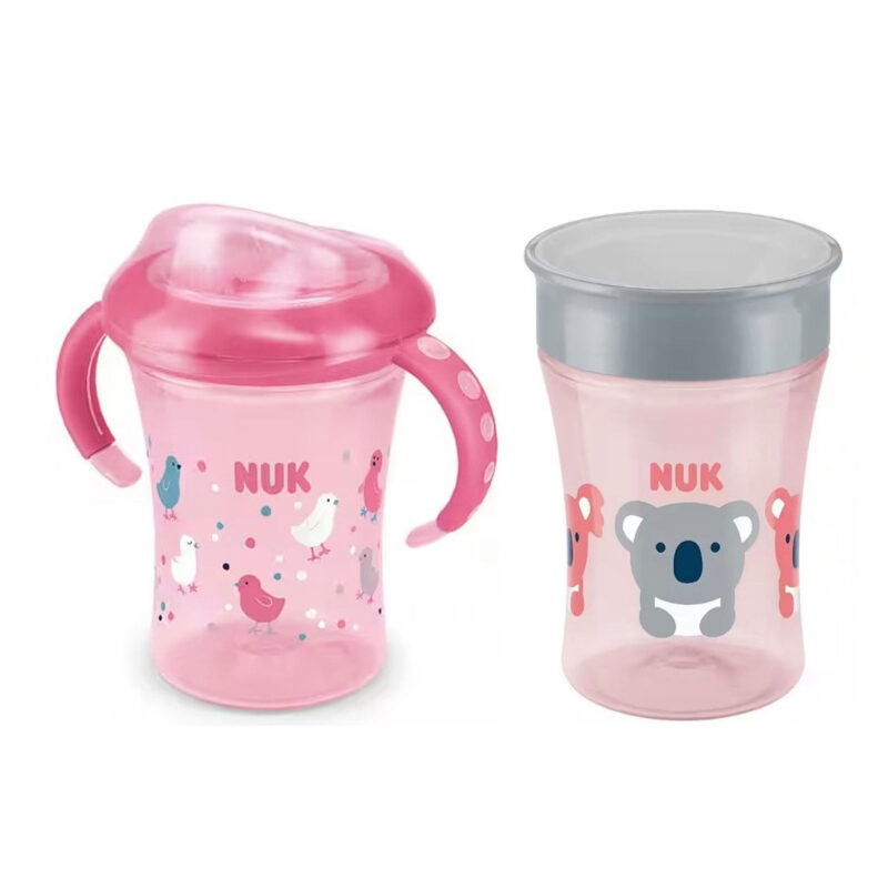 Babyflasche NUK Babytrinkbecher/Trinkflasche + NUK Magic Cup Rose