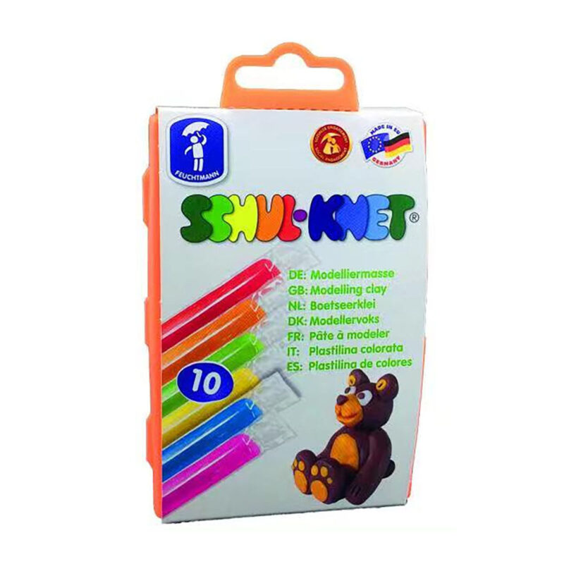 Feuchtmann SCHUL-KNETE Box Midi – 10 bunte
