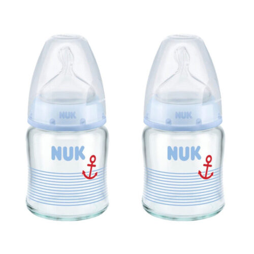 蓝色海盗奶瓶 NUK First Choice Glas-Babyflasche 120ml 2Stück