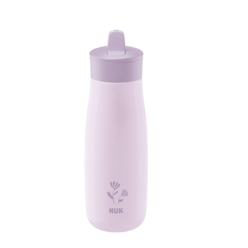 NUK Mini-Me Flip Trinkflasche aus Edelstahl 500ml mit 2in1 Trinkaufsatz
