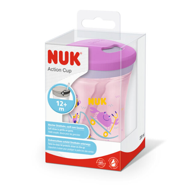 NUK Action Cup 230ml mit Trinkhalm – Bild 6