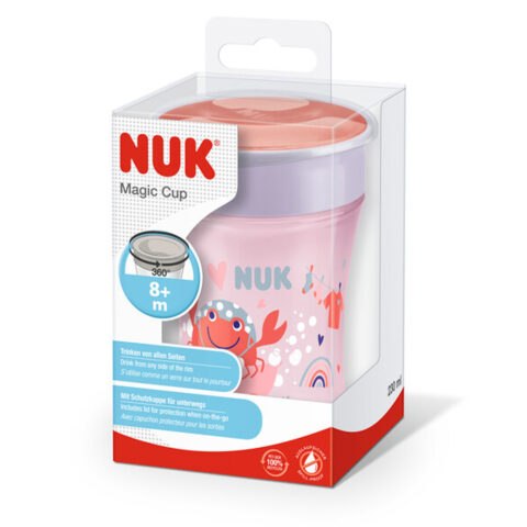NUK Magic Cup 230ml mit Trinkrand und Deckel