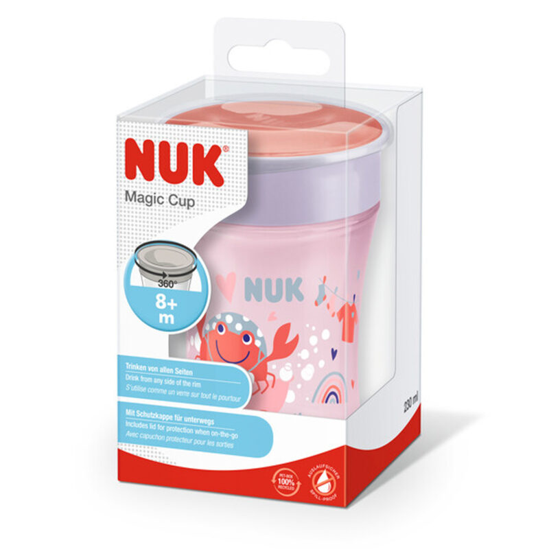 NUK Magic Cup 230ml mit Trinkrand und Deckel