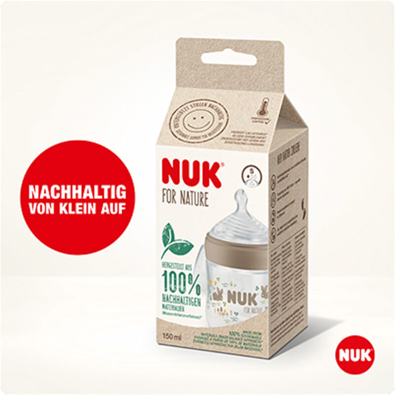 1 NUK for Nature Babyflasche mit Temperature Control