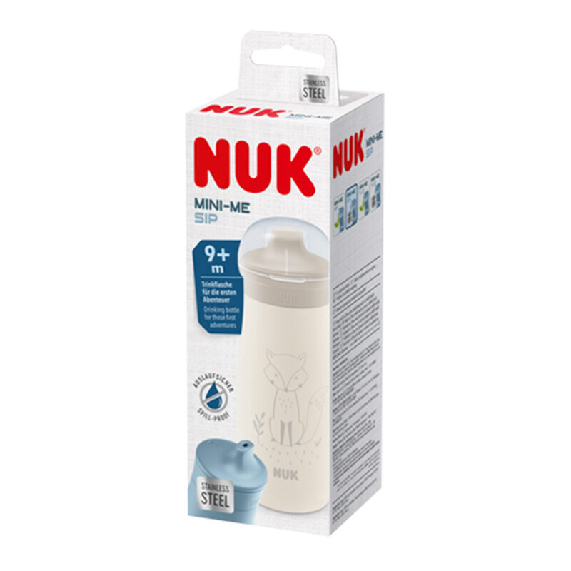 NUK Mini-Me Sip Trinkflasche aus Edelstahl 300ml
