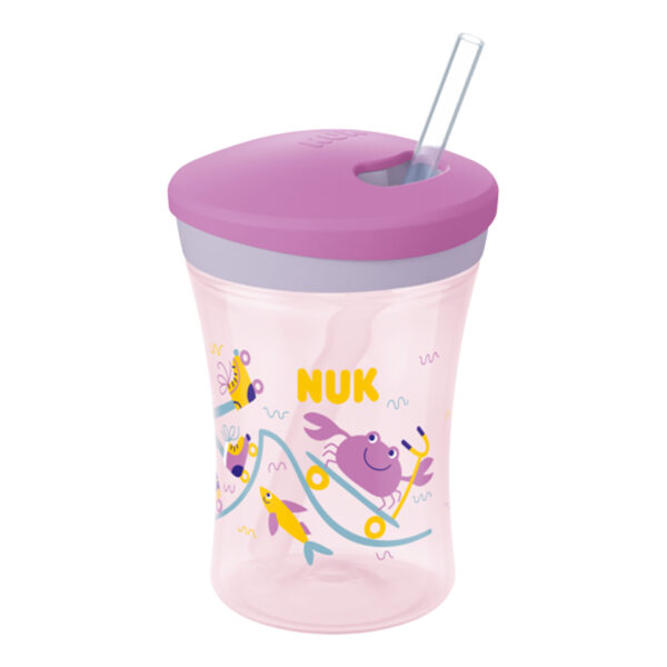 NUK Action Cup 230ml mit Trinkhalm – Bild 5