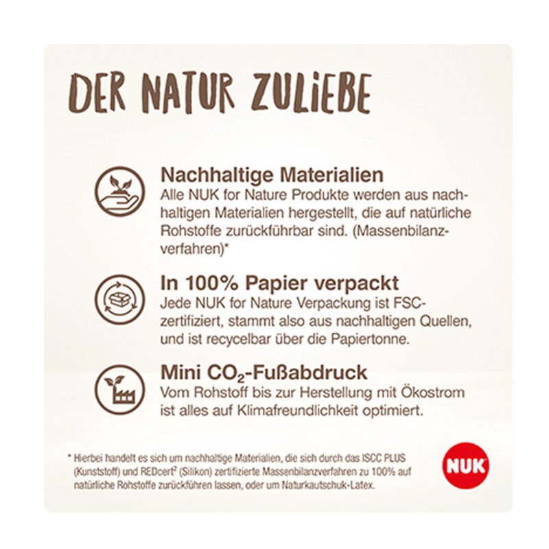 NUK for Nature Silikon-Trinksauger