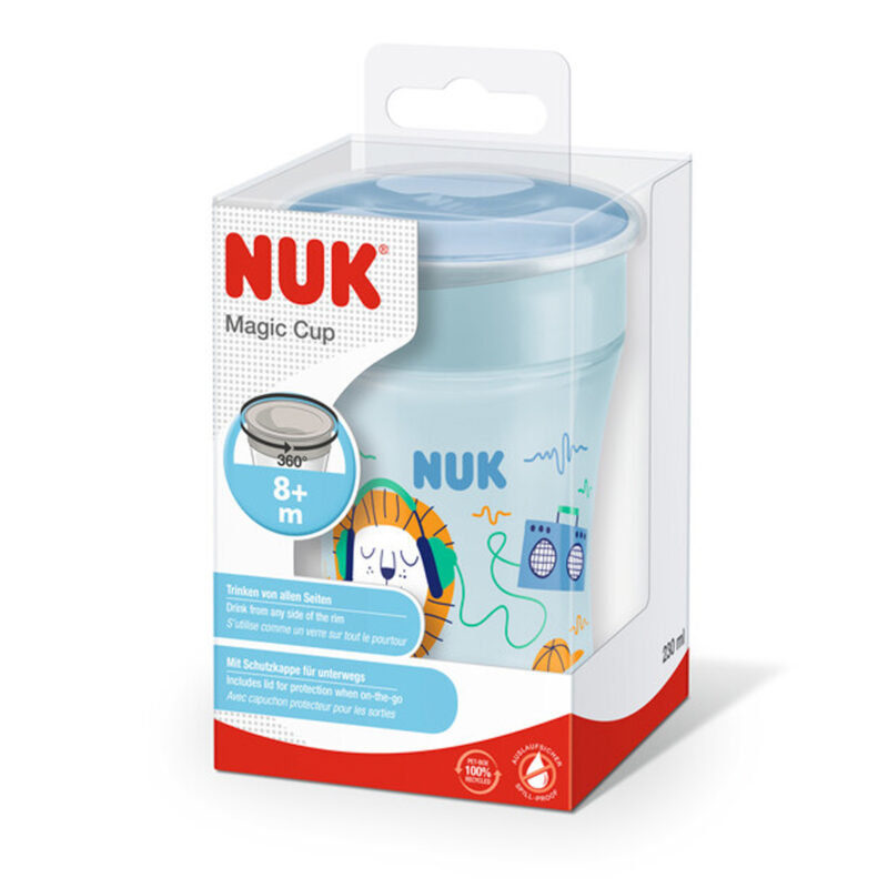 NUK Magic Cup 230ml mit Trinkrand und Deckel