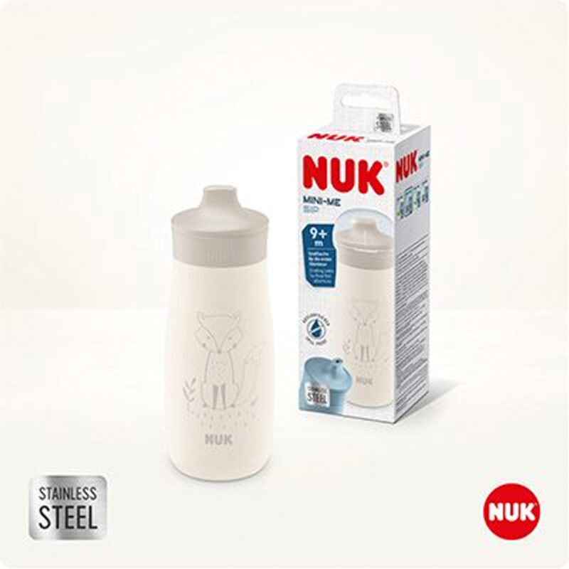 NUK Mini-Me Sip Trinkflasche aus Edelstahl 300ml