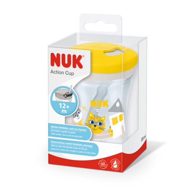 NUK Action Cup 230ml mit Trinkhalm – Bild 2