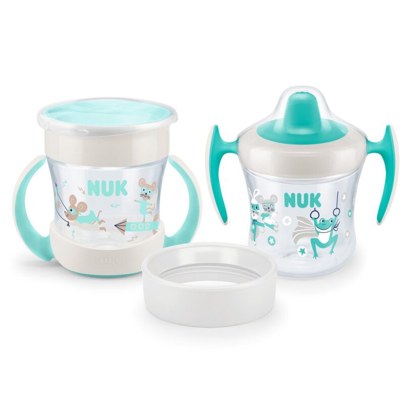 NUK Mini Cups 3-in-1-Trinklernbecherset Mini Magic Cup + Trainer Cup