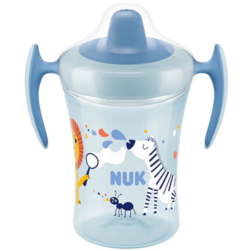 NUK Baby Trinklernflasche Trainer Cup, blau, 230ml