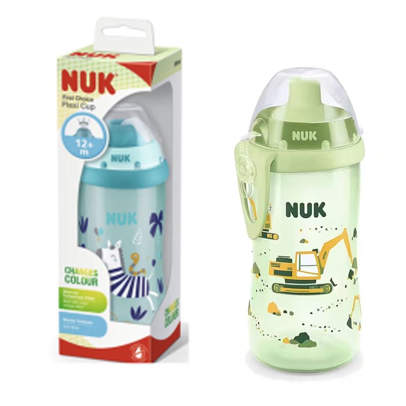 NUK Baby Trinkllernflasche Flexi Cup Chamäleon & Flexi Cup Vorteilset