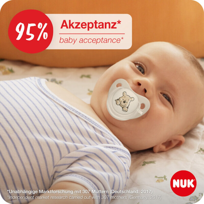 NUK Toy Story Silikon Babyschnuller, 0-6 Monate, 2 Stück