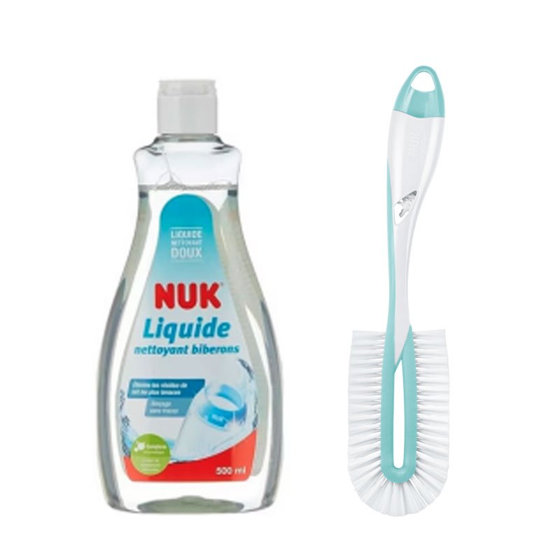 NUK Spülreiniger 500ml & NUK Flaschenbürste Twist