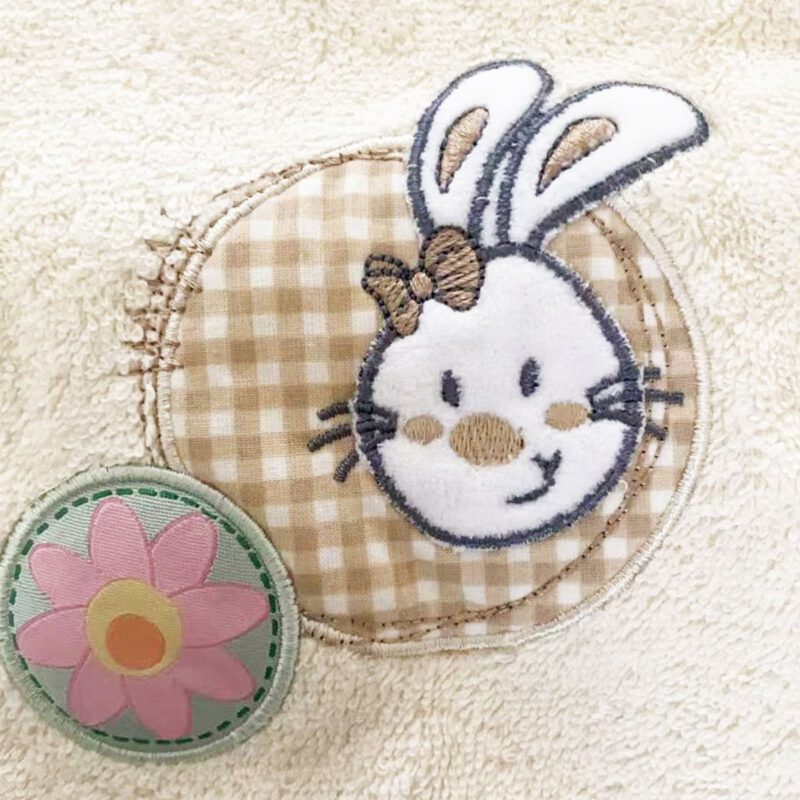 Morgenstern Kinder Badeponcho aus Baumwolle Hase