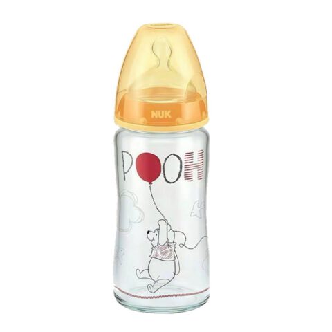 NUK First Choice Flasche aus Glas 300ml disney Gelb