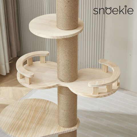 Snoekie Luxuriöser, Deckenhoher Kratzbaum mit Mehreren Ebenen