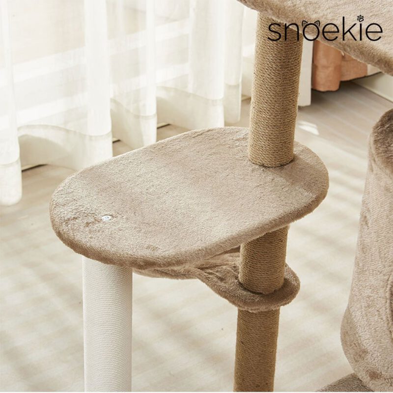 Snoekie Vielseitiger Kratzbaum mit Kuschelhöhle und Hängemulde