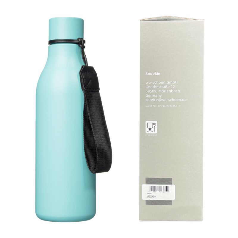 3 Snoekie Thermosflasche 530ml hell blau