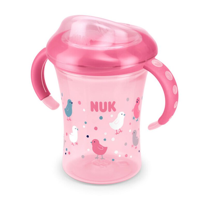 NUK Easy learning starter cup | Trinklernbecher soft Trinktüller 230ml rosa