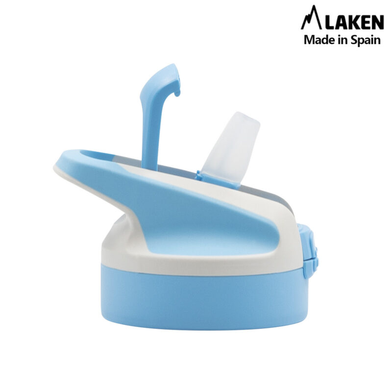 Laken Tritan Trinkflasche 450 ml – Kinderflasche mit Sicherheitsverschluss und Klappdeckel – Auslaufsicher SUMMIT LAZY