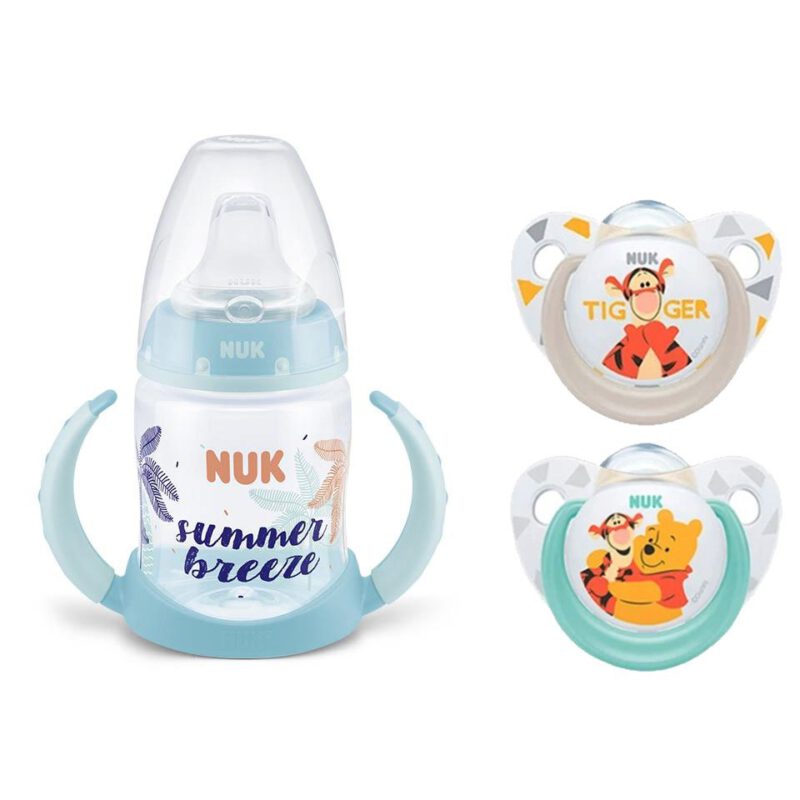 NUK Puuh First Choice Trinklernflasche 150ml mit&NUK Star Latexsauger 0-6Monate