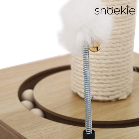 3dea7eb0-8953-4cce-ae45-d6a8c708174d_1000x1000.jpeg.format.jpg SNOEKIE Kratzbaum für Katzen, 78 cm hohe Kratzsäule aus Sisal mit abnehmbarem Katzenbett, MDF-Bodenplatte, Spielzeug, kompakt 33 x 33 cm, 5 kg