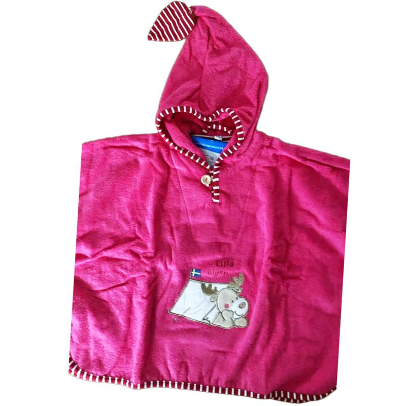 Morgenstern Kinder Badeponcho aus Baumwolle Schloss